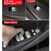 For BMW 5 Series G30 6GT 17-19 Chrome Window Llift Buttons Sequins Cove Trim 11x