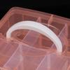 3 Layers Transparent Plastic Jewelry Storage Box Large-Capacity Finishing Box Necklace Ring Stud Earrings Box Ornament Box