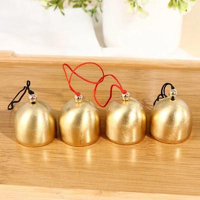 DIY Brass Mini Bell for Wind Chime Door Bell Christmas Decorations Accessories Brass Bell With Bell Hammer Will Ring Metal