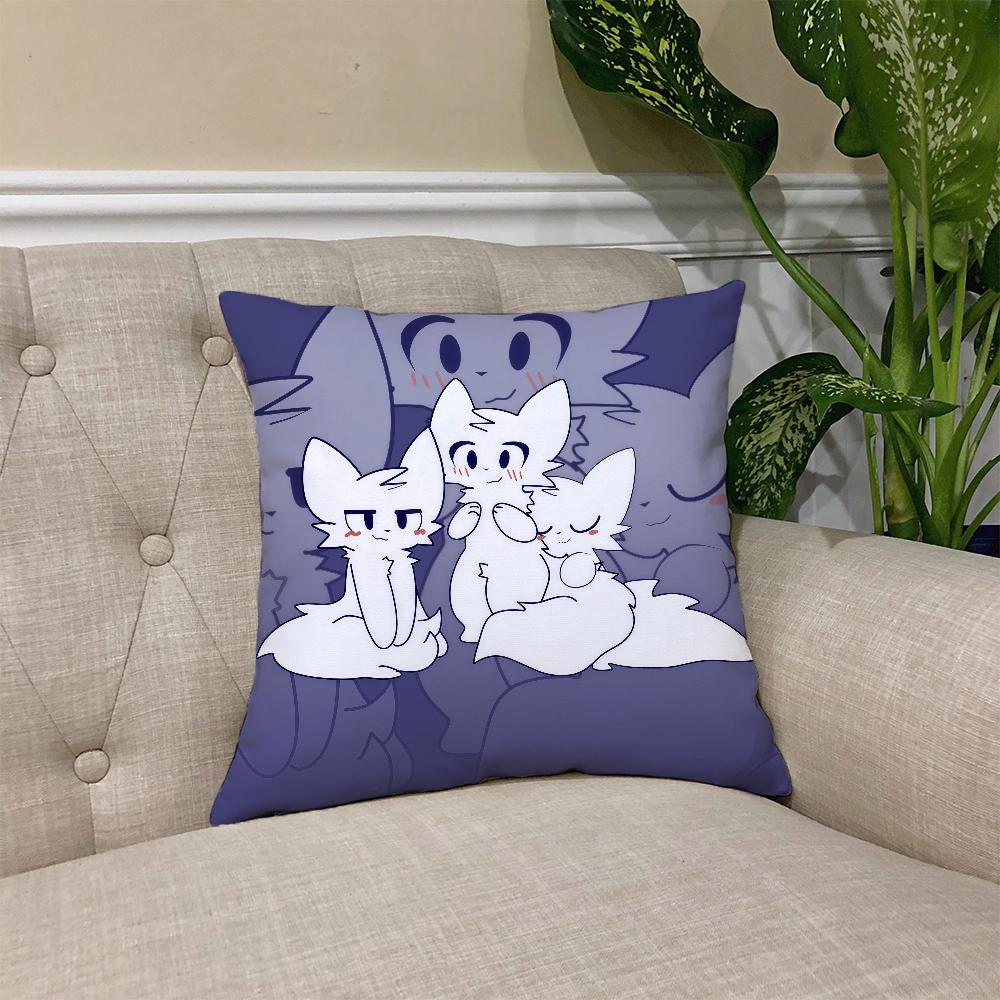 cushion cover Square K-kisser Sofa Car B-Boy Cushion Cover Cute Casual Skin-Friendly Comfortable Pillow Cover