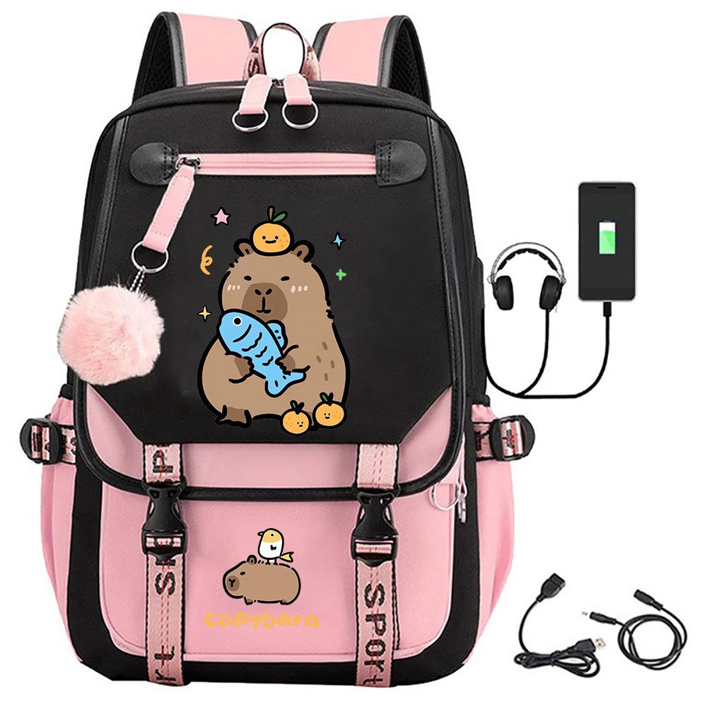 Schulrucksack mit großer Kapazität und Schultergurt; Schüler Drei-teiliges Federmäppchen-Set