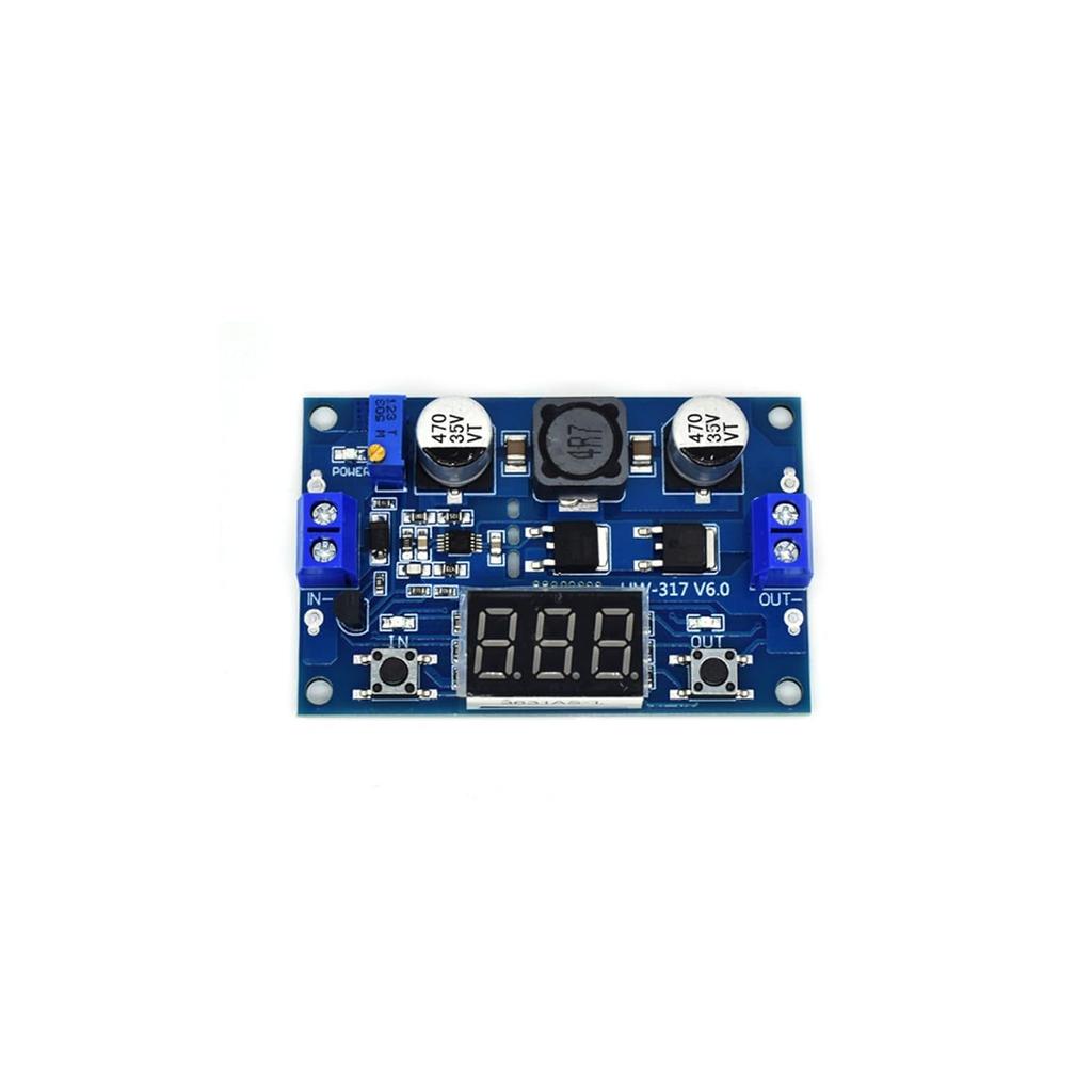 LTC1871 Boost Converter Module - DC-DC Adjustable Step-Up Regulator 3-35V to 3.5-35V with LED Voltmeter, for Solar Panels/DIY