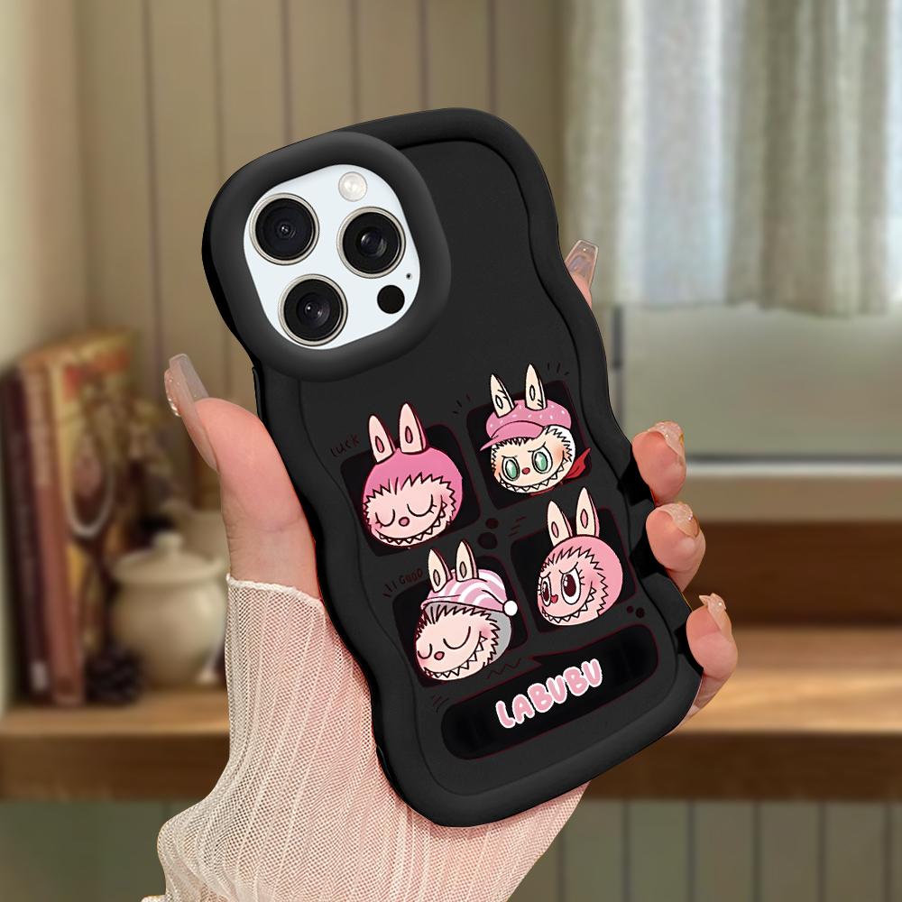 Big Wave Edge Weiches Silikonmaterial Macaron-Telefongehäuse Stoßfestes Schutzgummigehäuse für iPhone Samsung Huawei Honor Xiaomi Redmi OnePlus Moto