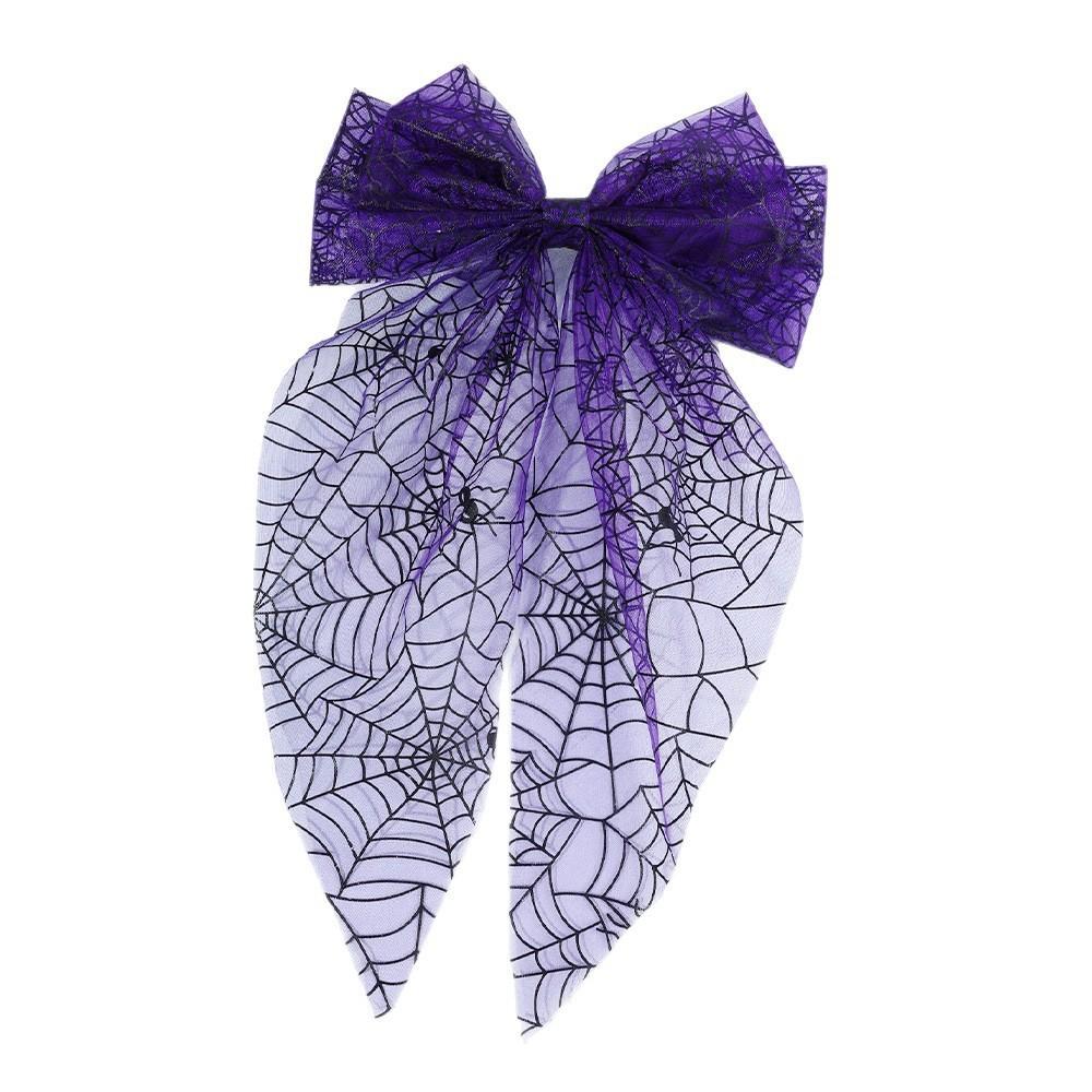Spitzen Schleife Kinder Haaraccessoire Süßer Wald-Stil Haarspange Elegante Schleife Netz Bestickte Haarspange für Frauen