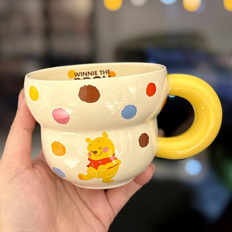 Niedliche Cartoon Mickey Mouse Scarlett Tasse Donald Duck Becher Kreatives Design Keramiktasse Zuhause Milch Haferflocken Tasse