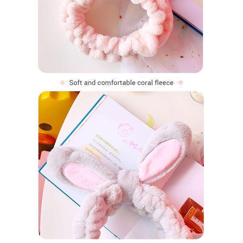 Yunikon - Faixa de Cabelo com Orelhas de Coelho para Lavar o Rosto