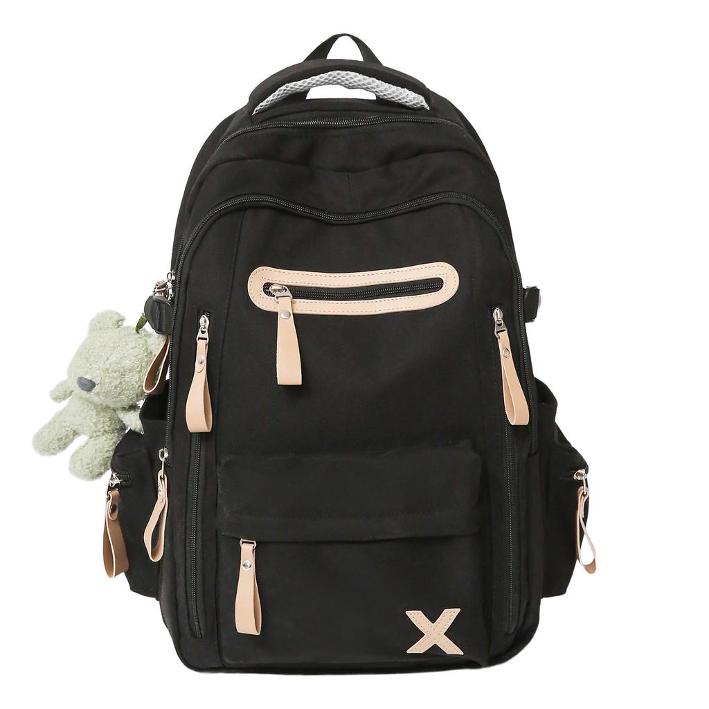 Schoolbag Korean version ins new high-value college style simple backpack couple light travel mountaineering large-capacity backpack
