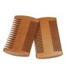 Double-Sided Wooden Beard Comb for Men's Grooming