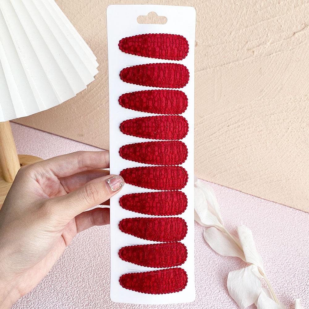 

10 шт./набор Женские однотонные заколки-клипсы для волос для детей, девочек, в форме капли воды, BB-клипсы, заколки-невидимки, аксессуары для волос