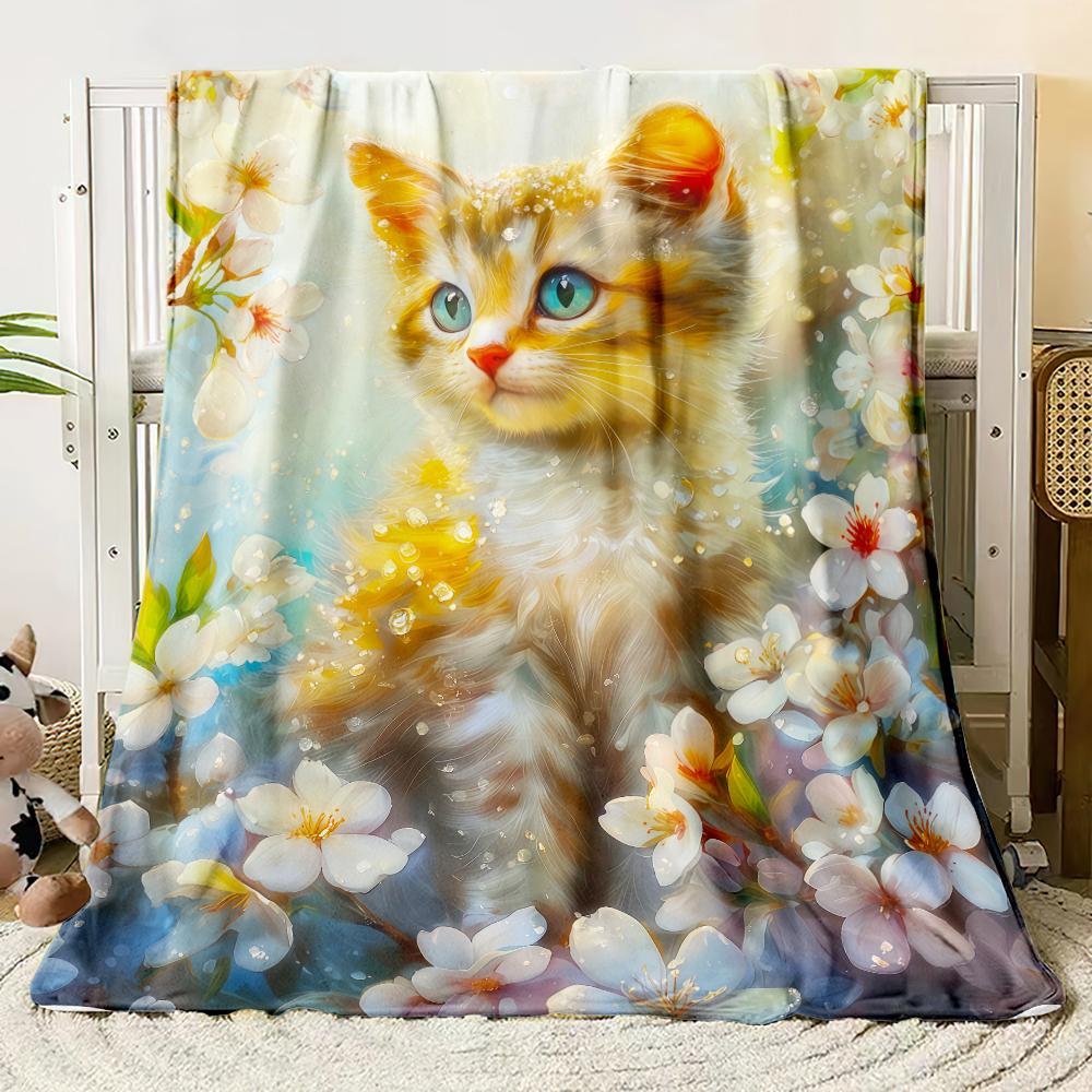 Anime Cute Cartoon Flannel Thin Blanket Bedroom Blanket, Iving Room,sofa Blanket,student Office Nap,camping Trip,children's Gift