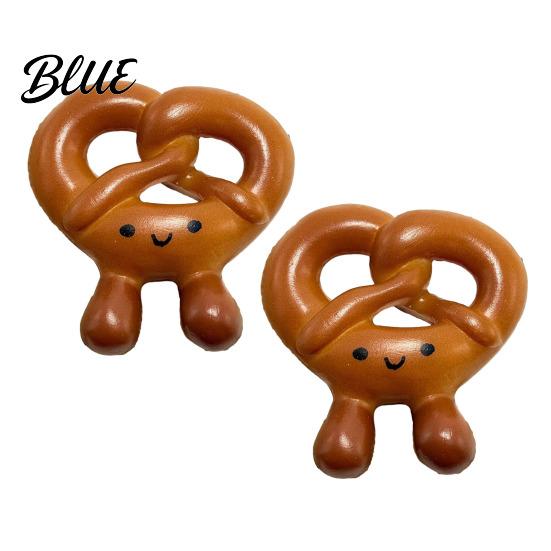 Compact Bag Accessory 2Pcs Pendant Simulated Bread Shape Keychain Charm