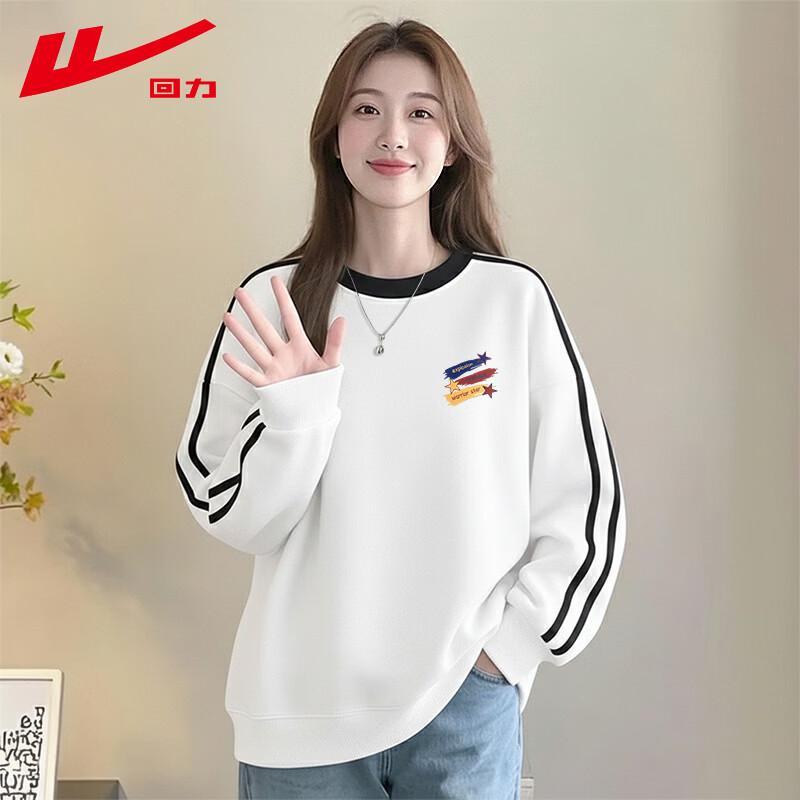 Warrior Bluză rotundă retro cu imprimeu stele și graffiti pentru femei