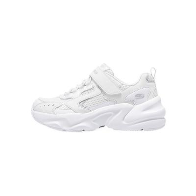 Kids Leather Fashion Comfortable Non-Slip Durable Low-Top Casual Shoes Kids Sneaker White 303967L-WHT