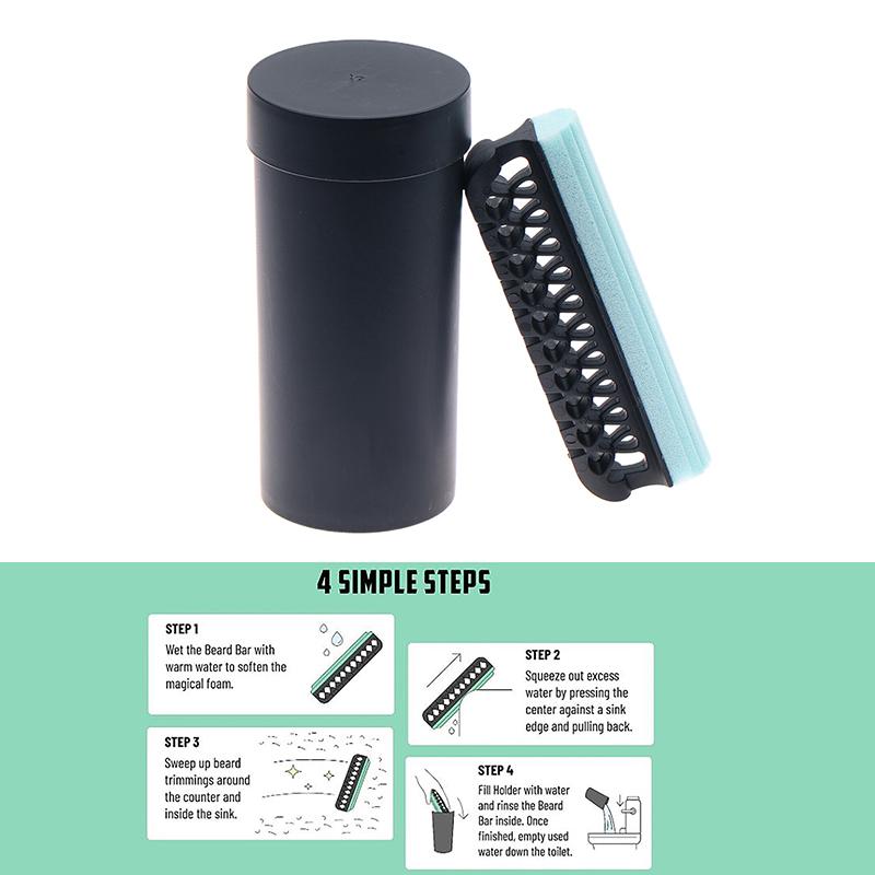 Multi-Functional Beard Cleaner Beard Hair Catcher Cleaning Tool For Men Bathroom Sink Shaving Up Clean Beard Trimmings