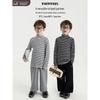 Youyou Kids Striped Long-Sleeve Cotton T-Shirt