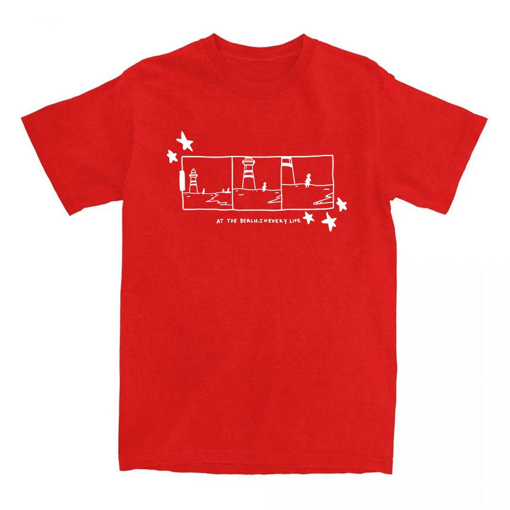 

Gigi Perez Lighthouse Panel T-Shirt At The Beach, In Every Life Printing Tshirts Women Cotton Summer O-neck T Shirt Unisex Tees XXL