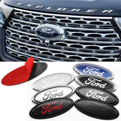 114mm 150mm 175mm Car LOGO Hood Front Grill Rear Trunk Emblem Sticker For Focus Mondeo Ecosport Ranger Fiesta Fusion Kuga
