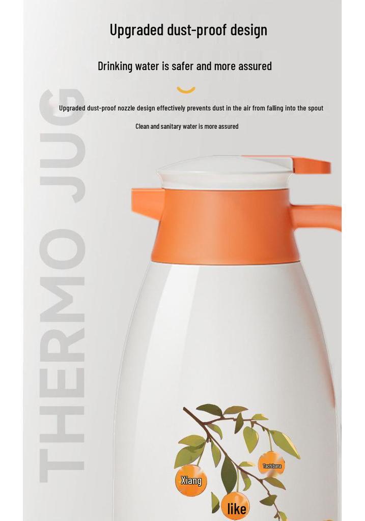 Large Capacity Insulated Glass Thermos for Students & Home Use