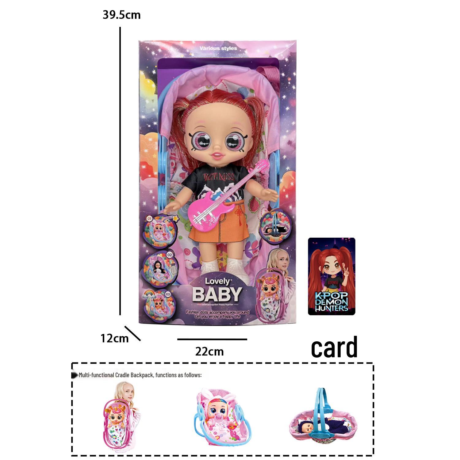 K-POP Girl Group Doll Set with Multifunctional Backpack Carrier