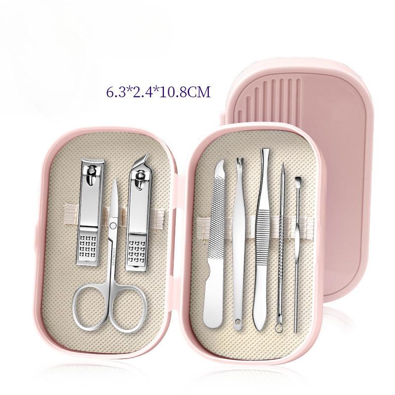 14 PCS Stainless Steel Nail Clipper Set With Case, Portable Manicure Pedicure Kit Including Nail Trimmer And Scissor, Travel Grooming Tools