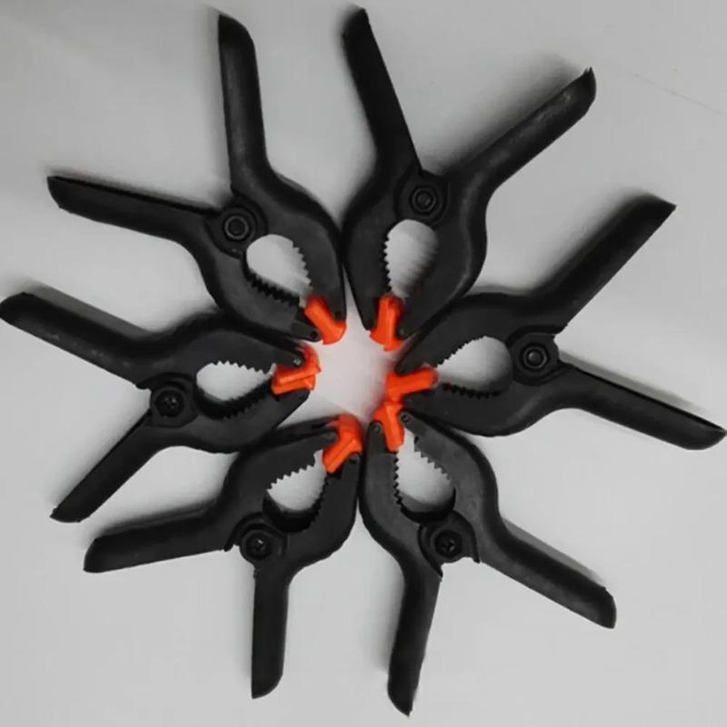 6pcs 2inch Spring Clamps Heavy Duty Plastic For Background Muslin Canvas Paper Chromakey Screen Clip Photo Studio Carpenter Tool