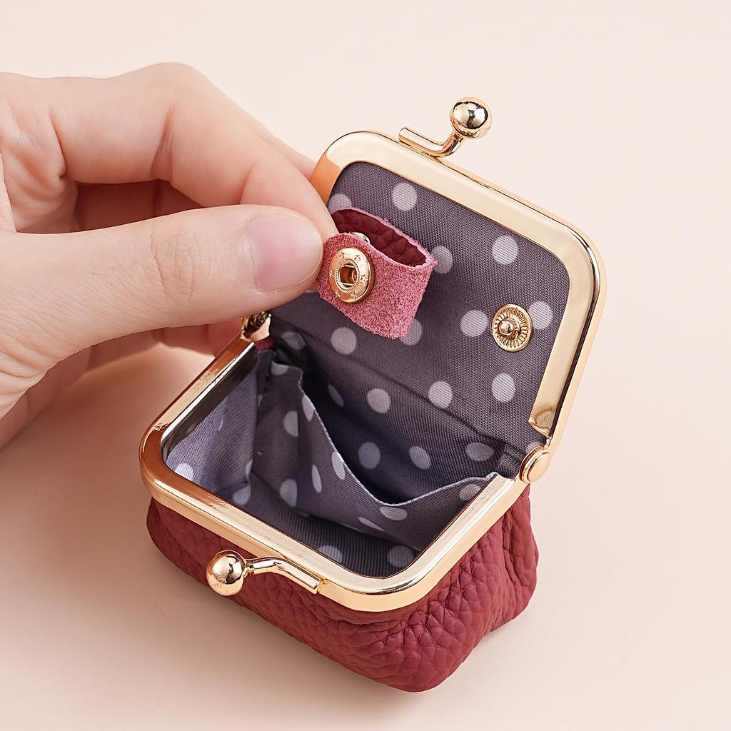 Genuine Leather Mini Jewelry Box for Women's Earrings, Gold Rings, and Earphones