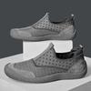 Herrenschuhe 2025 Sommer neue Herren atmungsaktive Mesh Sport Freizeitschuhe hohl einfach Wind ein Pedal Slipper