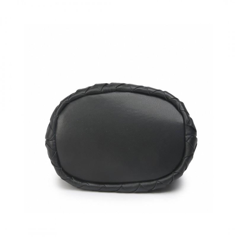 Genuine Leather Women's Bag High-quality Simple Sheepskin Bucket All-matching Fashionable Shoulder Cross-body Female