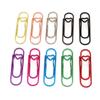 10pcs Paper Fix Clips Paper Clips Colorful Bookmarks Office Multi-functional Pen Holder  Metal