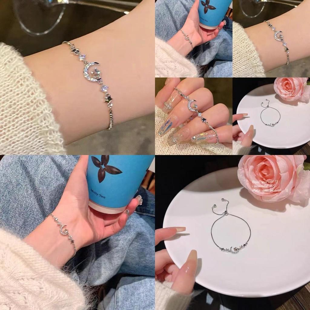 Charming Star Moon Zircon Bracelet For Women Trendy Stylish Summer Jewelry