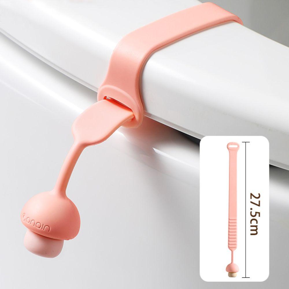 Silicone Toilet Seat Cover Lifters Portable Touch Free Toilet Lid Lifter Handle Durable Mushroom Shape Toilet Seat Pad Lifter