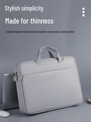 High-Capacity Shockproof Laptop Bag - Fashionable Business Travel Briefcase