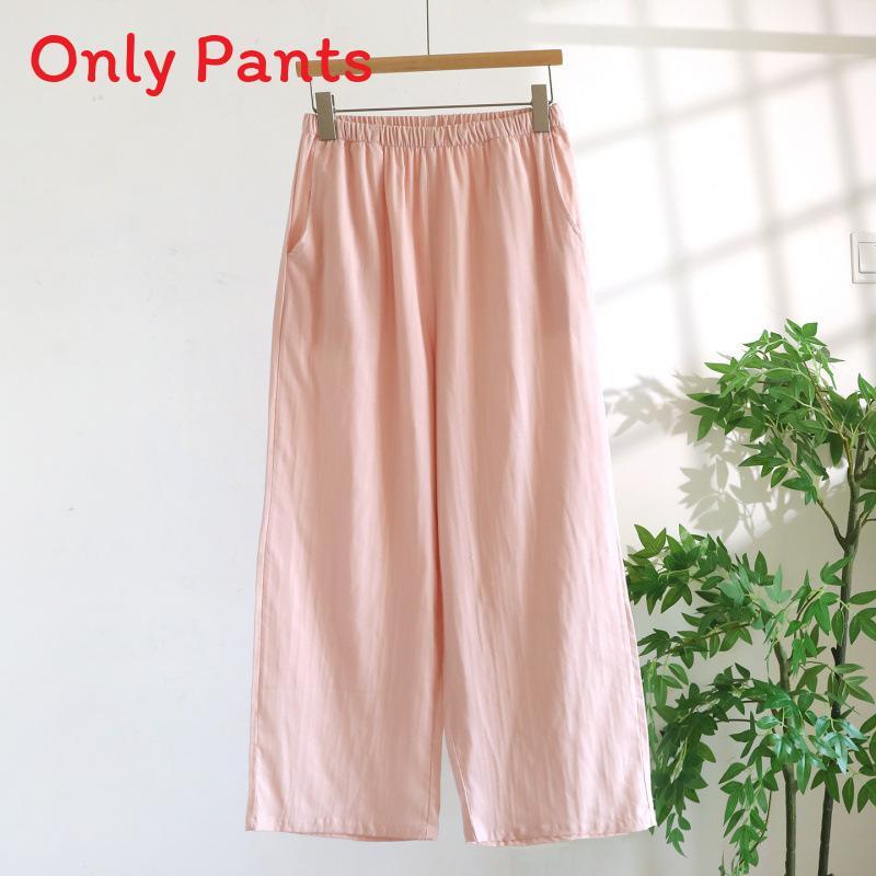 Lightweight Cotton Womens Pajama With Round Neck Sleeveless Top And Shorts For Summer
