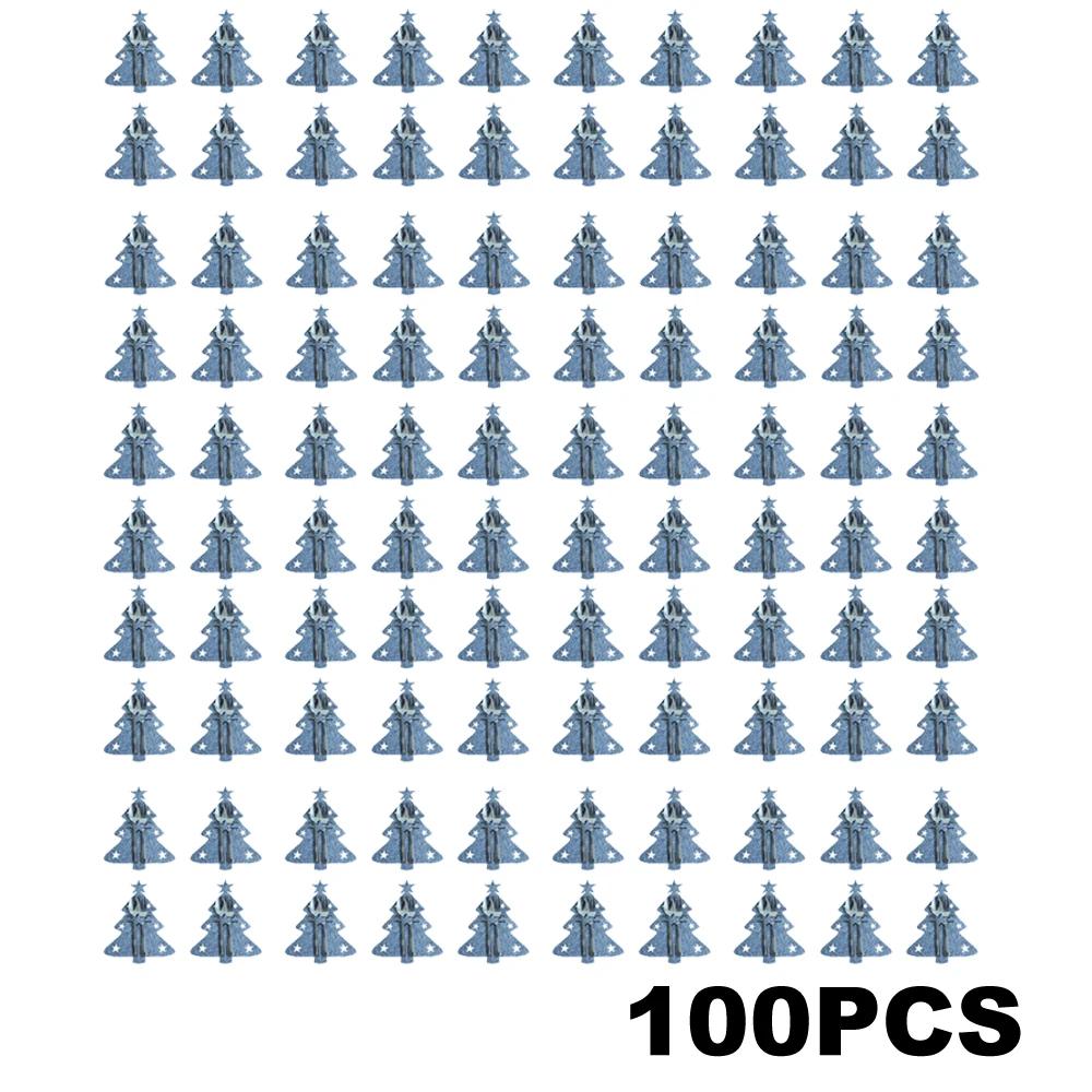 60Pcs Christmas Kitchen Utensil Knife Fork Covers Snowflake Xmas Tree Pocket Cutlery Bag New Year Party Dinner Table Decorations
