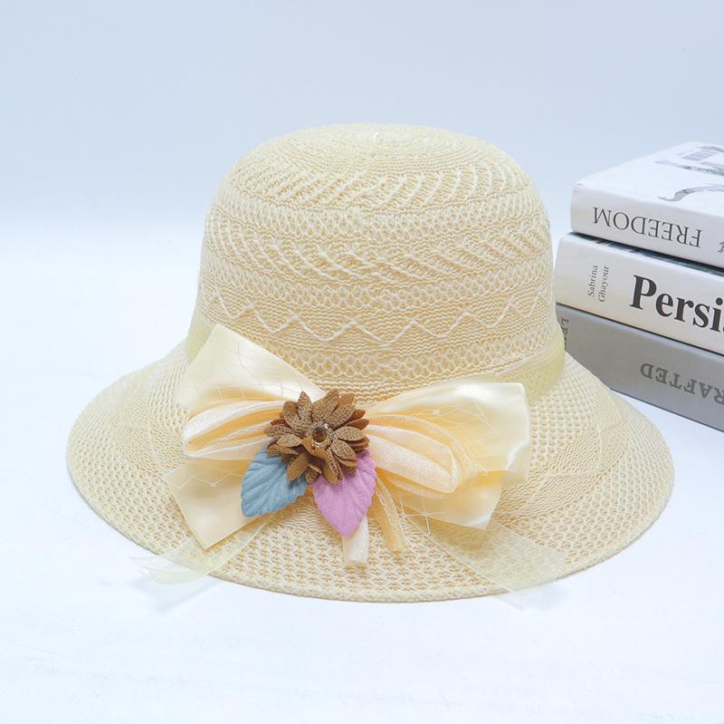 Women's Summer Wide Brim Straw Sun Hat for Beach & Vacation