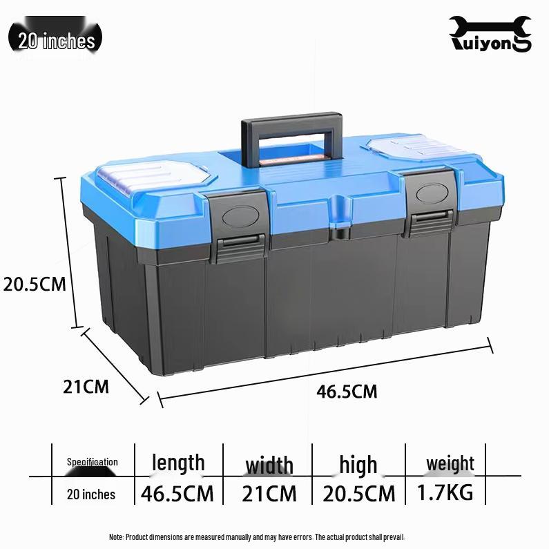 Extra tjock multifunktionell handhållen förvaringslåda i plast
