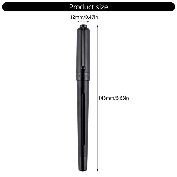 Metal Fountain Pen Smooth Writing Pen Signature Pen Bent Nib Calligraphy Pen Business Pen School Supplies