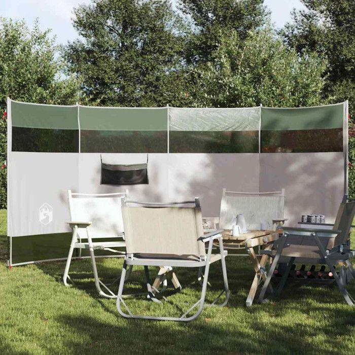 Brise vent de camping vert 366x152x152 cm imperméable