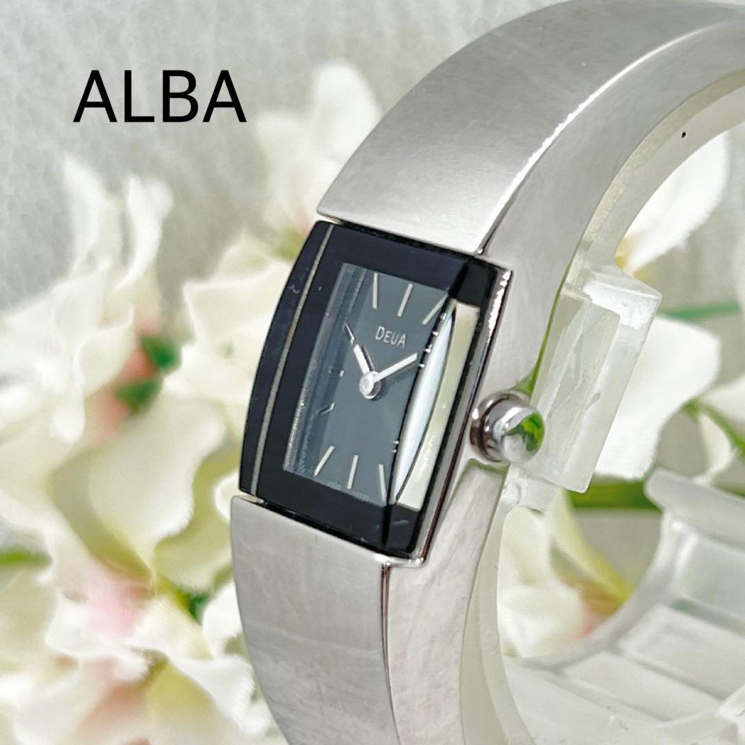 Used SEIKO ALBA DEUA bangle type ladies watch working item