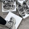 Leather Retro Dad Shoes Women's 2025 New Autumn and Winter Platform Internet Celebrity Super Hot Ins Casual Sports Shoes