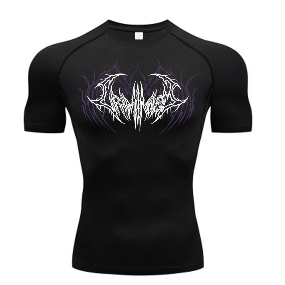 Fashion Compression T-Shirt for Men Short Sleeve Sport Tees Fitness Running Sweat-Resistant Sportsear Casual Gym Elastic Quick Dry Jogging Summer Tops