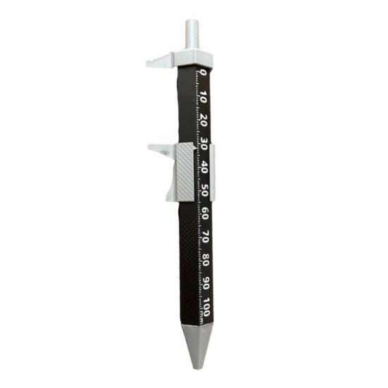 Vernier Caliper Ballpoint Pen 2-in-1 The Engineer Pen Portable Press Pen with Caliper Gifts for Dad Husband Grandpa Carpenter Woodworkers
