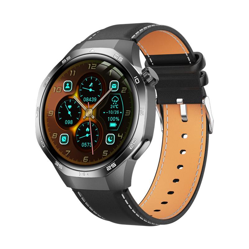 Watch5 Max Herren Smartwatch 1,53 Zoll Großer Bildschirm Kompass BT Anruf Gesundheitsüberwachung Outdoor-Sport Fitness-Tracker Smartwatch