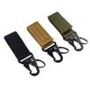 Taktischer Schlüsselhalter Gürtelclip Hängende Karabinerhaken Nylon Gurtband Schnalle Riemenclip für Molle-Gürtel Rucksack Tasche