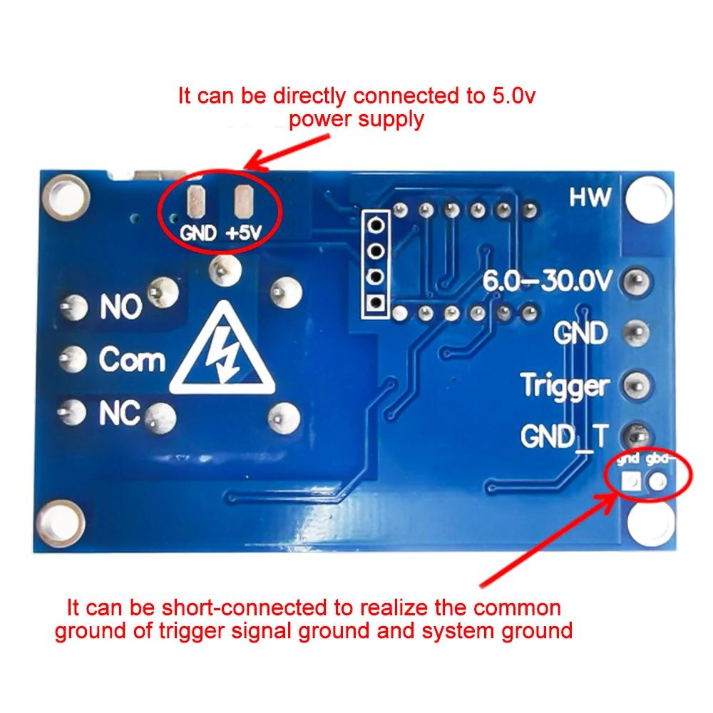 1-10pcs Timer Relay Time Delay Relay DC 6-30V Delay Controller Board Trigger Delay Switching Relay Module with LCD Display