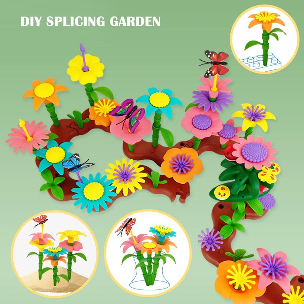 Variety Garden Building Blocks Toys DIY Variety Patchwork Garden Garden Construction Toys Children Thinking Puzzle Toys