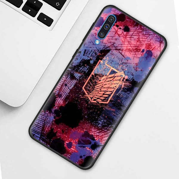 Anime Attack On Titan-deksel til Samsung Galaxy A70 A50 A90 5G A40 A30 A20 A70s A10 s A20e A10e svart silikontelefon Coque