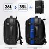 Men's Expandable Business Travel Backpack - Large Capacity & Multifunctional Vacuum Compression Design