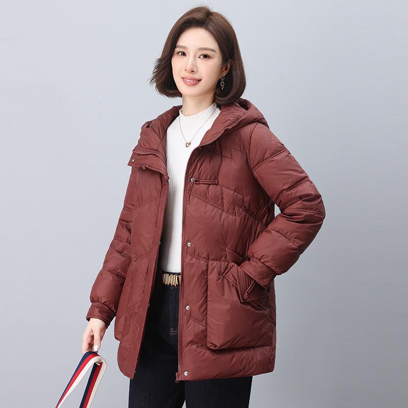 Women's Winter Plus Size Cotton Coat - Fashionable, Thick, and Age-Reducing for Middle-aged and Elderly