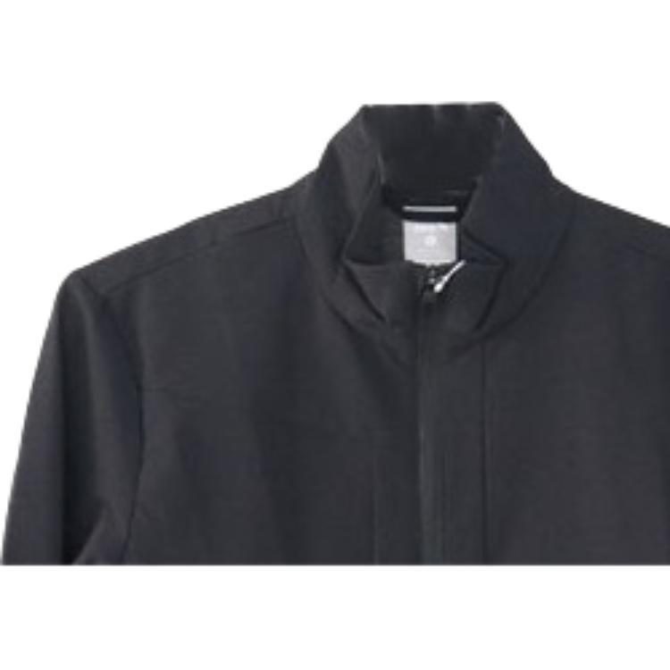 Anta Solid Color Logo Stand Collar Zip Jacket Men Jacket Black 152117616-3